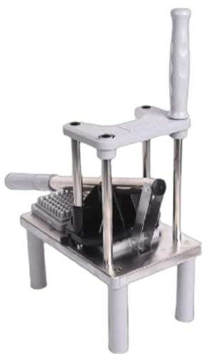 Affettatrice per patate - Tagliapasta commerciale per patatine fritte con 2 | | Strumento in ABS inossidabile da 23,7x15 cm | Maniglia ergonomica tipo pressa | Efficiente tritatutto per verdure per patat