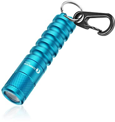 LUMINTOP EDC01 Keychain Flashlight 120 lumens Pocket EDC Flashlight 36 Hours Long Lasting IPX8 Waterproof for Daily Use Blue