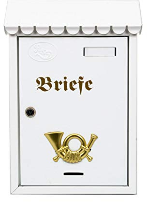 Briefkästen Retro Design T7 Weiß 0.8 mm Stark