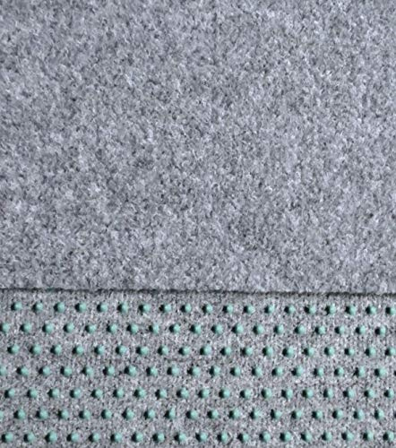 Kunstrasen, Rasenteppich,150 cm Breite Farbe hellgrau (1000 x 150 cm)