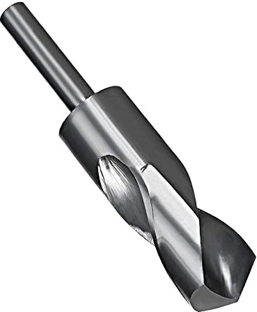 Utoolmart Bohrer mit reduziertem Schaft, HSS 6542, Schwarzoxid mit 1,27 cm geradem Schaft, 32 mm