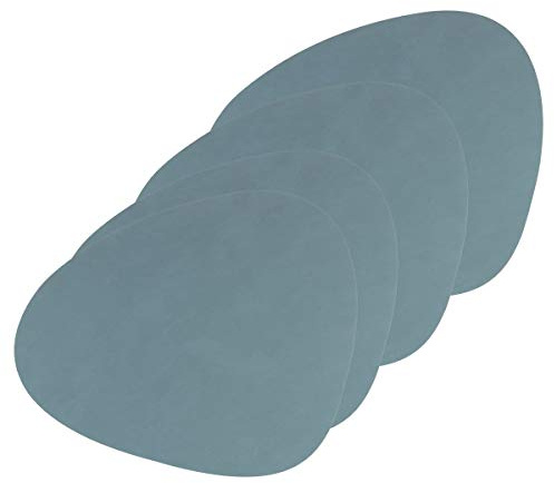 Lind DNA Tischset Curve L Nupo, 4er-Set in Light Blue