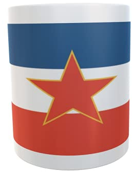 U24 Tasse Motif drapeau de la Yougoslavie ancien