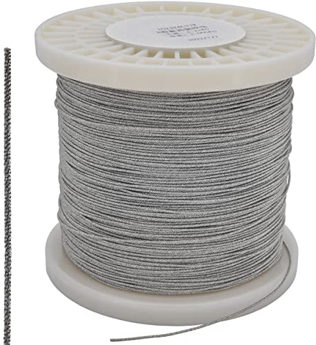 Recambo Câble argenté torsadé - Fil avec 10 brins/brins - Diamètre 1 mm - Réparation de membrane de subwoofer - Voice coil wire - 1 mètre