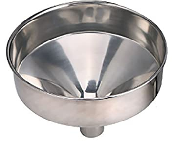 COBAAM Großer Trichter aus Edelstahl, Silber, FUNNEL, Trichter, 40 cm/4.8 cm, Haushalt, Wein