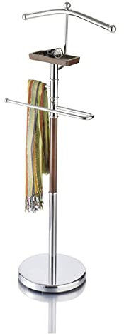 TCXSSL Madera Y Metal Perchero para Trajes Organizador Ejecutivo para Ropa De Caballero Perchero Y Colgador De Pantalones para Dormitorio Y Hotel