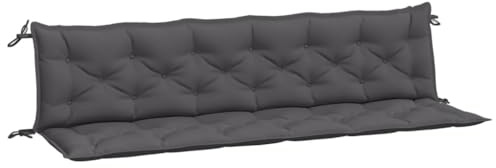 vidaXL Gartenbank-Auflagen 2 STK. Anthrazit 200x50x7 cm Oxford-Gewebe