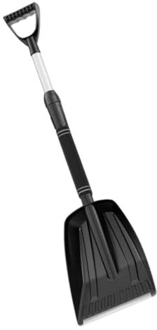 VINTORKY Professionelle Schneeschaufel Aus Hochfestem Material Mit Teleskopgriff Leichte Winter Schneeräumer Für Auto Notfälle Camping Und Outdoor