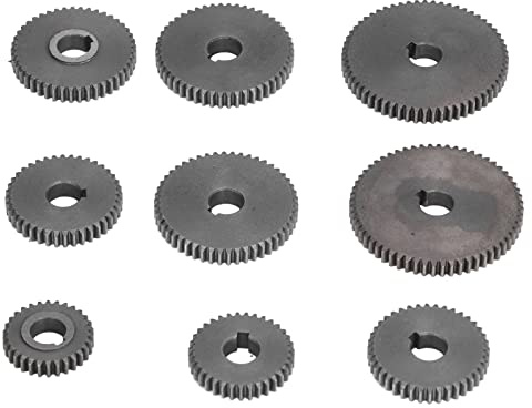 Metall Getriebe Set, 9 Stück, HT250-Grauguss, für Mini-Drehbank und Metallschneidemaschinen, Präzisionswerkstoffbearbeitung, 7mm Dicke