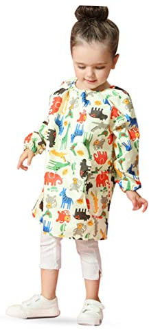 BCOATH Malschürzen-set Für Jungen Und Mädchen – Ärmel Atmungsaktive Kunstschürze Für Jungen Und Mädchen