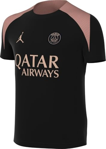 Tercera Equipación Strike París Saint-Germain Camiseta De Fútbol De Manga Corta Y Tejido Knit Jordan Dri-Fit - Niño/A, Black/Black/Rust Pink/Rust Pink, FQ2632-013, S