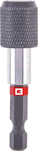 Einhell Schnellwechselbithalter, 60 mm | CrV-Stahl | Aluminiumhülse | Dauermagnet | Schnellwechselfunktion | E 6.3 Schaft
