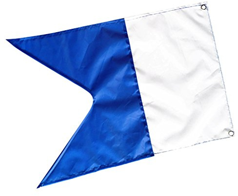 Courtieyeardceastea Lot de 50 drapeaux alpha pour bateau de plongée 35 cm