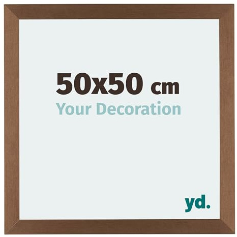 yd. Your Decoration - Puzzlerahmen 50x50 - Kupfer Dekor - Puzzlerahmen 500-1000 Teile - Holz Bilderrahmen - Mura