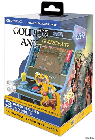 MyArcade DGUNL-7161 Golden Hacha Micro Player Pro Portable Retro Arcade
