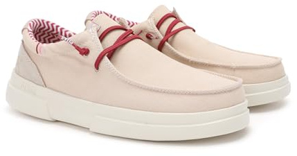 PITAS | SIRMIONE | Mocasines de Mujer | Náuticos Casual | Zapatillas de Tela | Zapatos sin Cordones | Deportivas Casuales | Calzado de Walkinpitas | Beige 38