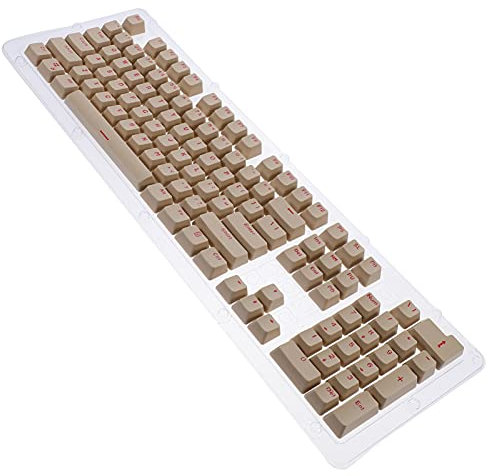 HOMSFOU Teclas De Teclado Mecánico Accesorio De Computadora Diseño De Dos Colores