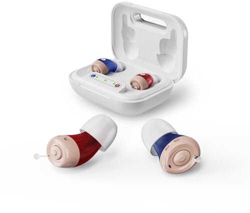 JINGHAO Amplificatore sonoro ricaricabile, Dispositivo assistente audio ricaricabile, 2 pezzi