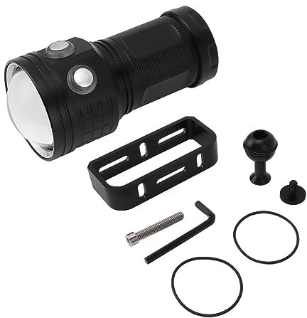 EVTSCAN Diving Video Light 10000LM Professional Underwater Flashlight for Diving Camping