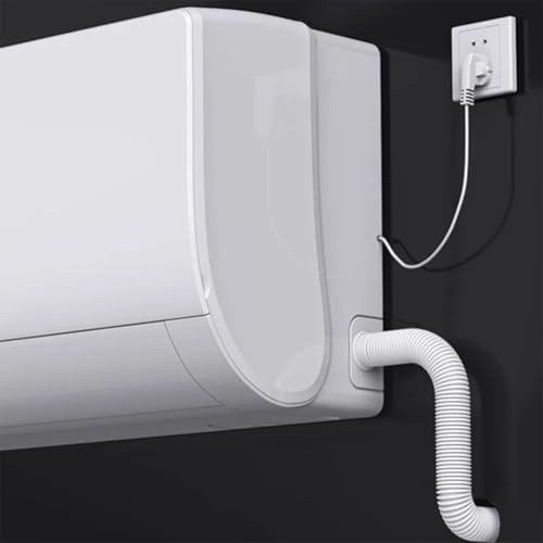 Besttoolifes Tubo di scarico bianco, 5 m, tubo di prolunga per condizionatore d'aria, lavatrice, rubinetto da cucina, a prova di perdite, in PVC flessibile (500 cm)