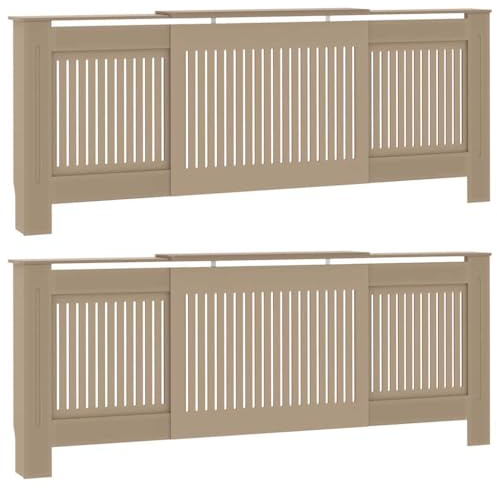 vidaXL Copertura per radiatore - Accessorio per la casa, Decorazione Interna, Design Elegante. Aggiunta per la Tua casa, Riscaldamento Decorativo, Elemento di arredo per Il Soggiorno.
