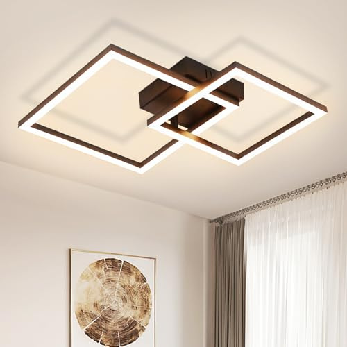 cupgow LED Taklampa Svart Halllampa - Takbelysning 20W Sovrumslampa 3000K Varmvit Kökslampa Modern för Kök Sovrum Balkong Matsal Vardagsrum