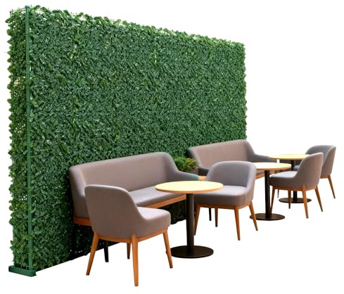 HENGMEI Recinzione artificiale da giardino di edera, 1 x 9 m, recinto di protezione da vista, siepe artificiale espandibile per giardino, recinzione, balcone, frangivista, decorazione con fascette