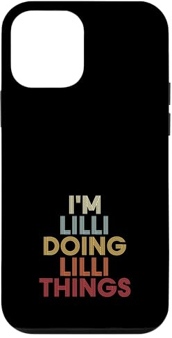 Custodia per iPhone 12 mini Lilli Name Lilli Personalized Name First Given