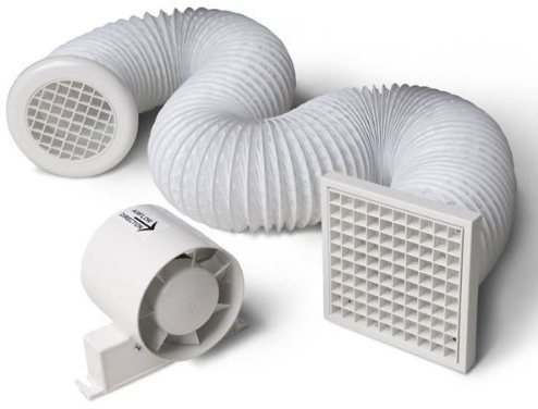 Manrose SF100S 100mm 240V Standard Inline Axial Fan Kit by Manrose