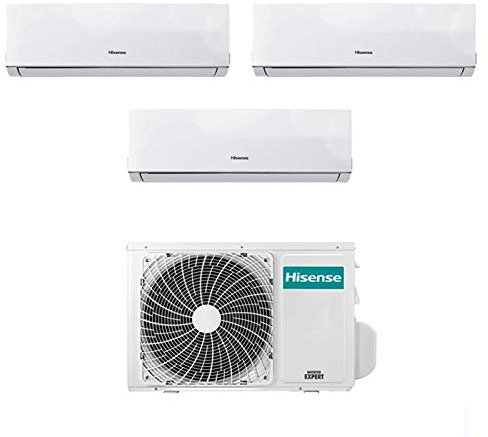 Condizionatore Climatizzatore Trial Split Inverter Hisense New Comfort 7000+9000+12000 7+9+12 Btu A++ 3AMW58U4SZD1