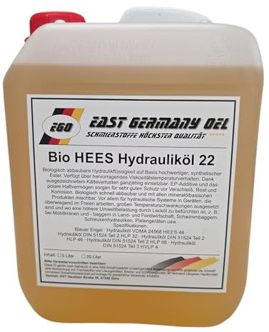 Bio Hydrauliköl HEES 22 (Kanister 5 Liter Kanister)