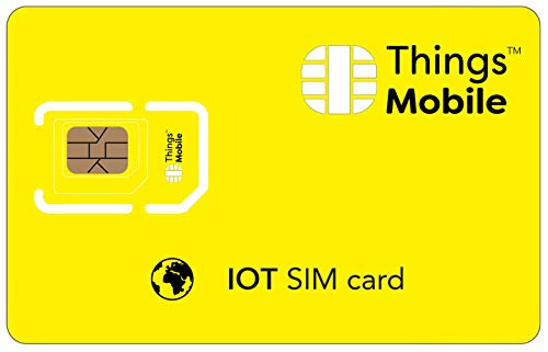 Daten-SIM-Karte IOT GLOBAL - Things Mobile - mit weltweiter Netzabdeckung und Mehrfachanbieternetz GSM/2G/3G/4G. Ohne Fixkosten und ohne Verfallsdatum. 10 € Guthaben inklusive