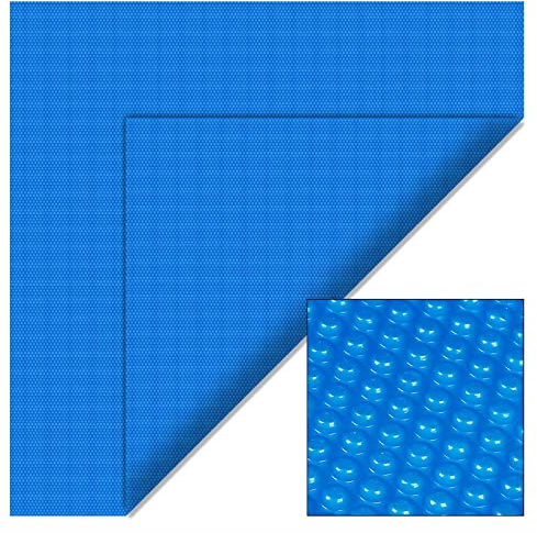 Cubierta Solar Piscina isotérmica Azul Rectangular 4x6m Lona térmica Protectora Cobertor Piscina