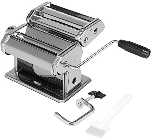 bremermann Machine à pâtes - pour Spaghettis, pâtes et lasagnes (7 Positions), Machine à pâtes, Pasta Maker (Acier Inoxydable)