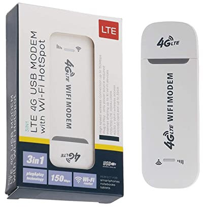 SIMPLETEK - Modem routeur USB LTE 4G/3G avec fonction Hotspot WiFi | Clé Internet sans fil pour PC, ordinateur portable, ordinateur de bureau et serveur