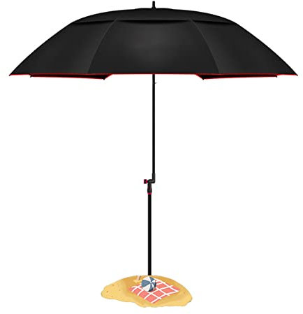 HDZNDH Sombrillas Playa, Parasols Jardin, Protección contra el Viento y Bolsa de Transporte – Protección UV, giratoria 360°, sombrilla Solar, para Playa, terraza, Piscina, Parque