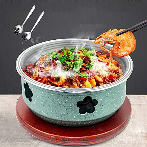 AIBOLO Campingkocher Antihaftbeschichtung Portable Pot Nature Kochgeschirr Set Teelichter Kochen Ohne Strom, Camping Teelichtofen Geeignet FüR Blackout Vorsorge Und Notfallpaket