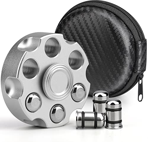 Metall Fidget Spinner Spielzeug für Erwachsene Kinder, Cool Sliver Legierung Hand Finger Spinner, Sensorische Fidget Cube Schreibtisch Spielzeug für Anti Angst Party Gefälligkeiten Geschenk