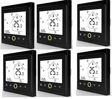 SPORTARC Smart Thermostat mit Display, intelligenter Wandthermostat, WLAN, Mobile App, einfache Heimwerkerarbeiten, Datenschutz,Digital Thermostat Raumthermostat Fußbodenheizung Wandheizung LED