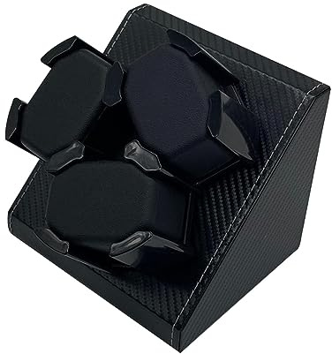 Amagogo Uhrenbeweger für Automatikuhren, Uhrengehäuse aus PU-, 2 Rotationsmodi, USB-Organizer-Box, Sammler für mechanische Desktop-Uhren, Damen und