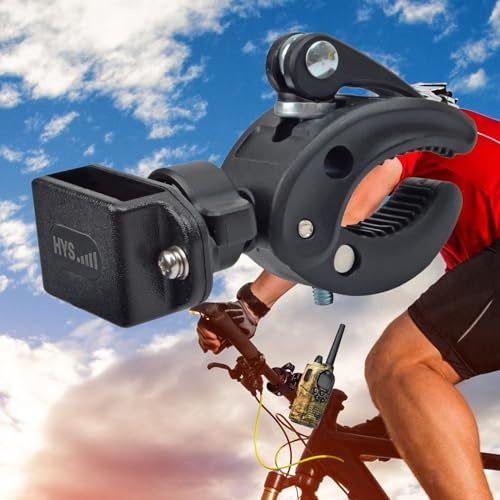 HYS Walkie Talkies Bike Holder, Universal Motorcycle Radio Mount, Compatible with Motorola Talkabout Baofeng UV5R Mini Quick Release (Z-1)