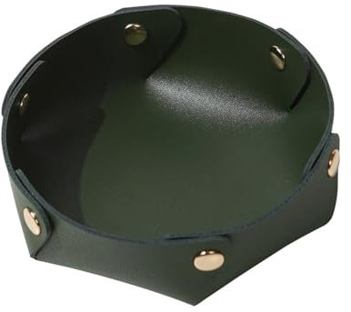 lesulety Plateaux à Bijoux Plateau Decoratif Plateau Rond Decoration Maison Petit Plateau Vide Poche Vide Poche Design Coupelle Decorative Vide Poche Homme,Vert