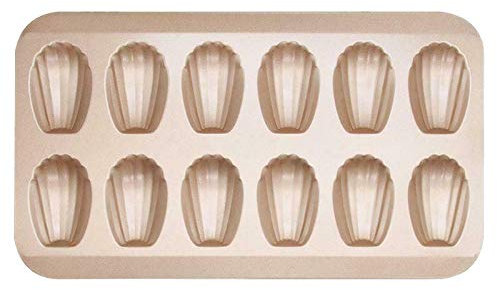 TsoLay 12Cup Shell Shaped Nonstick Madeleine Pan Carbon Steel Mold Baking Mould Tools