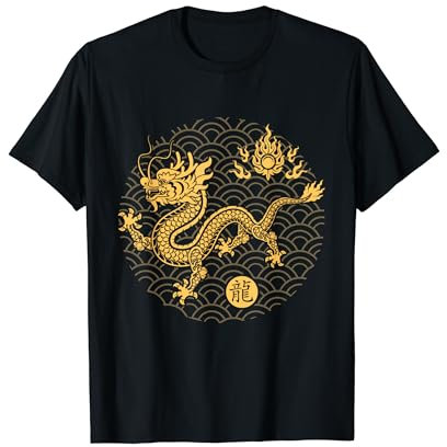 Année du dragon Nouvel An chinois 2024 Dragon en bois lunaire T-Shirt
