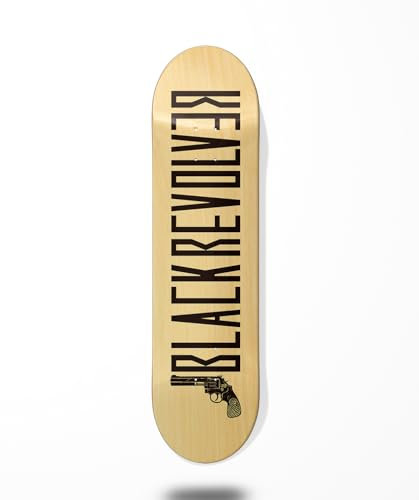 Skateboard Skateboard Deck Board Black Revolver Color Wood Black 7.5