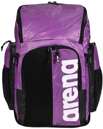 ARENA Spiky III 45 Rucksack, Schwimm-, Fitness-, Sport- und Freizeitrucksack, Reiserucksack aus Wasserabweisendem Material mit Gepolsterten Schultergurten, Inkl. Nassbeutel, 45 Liter