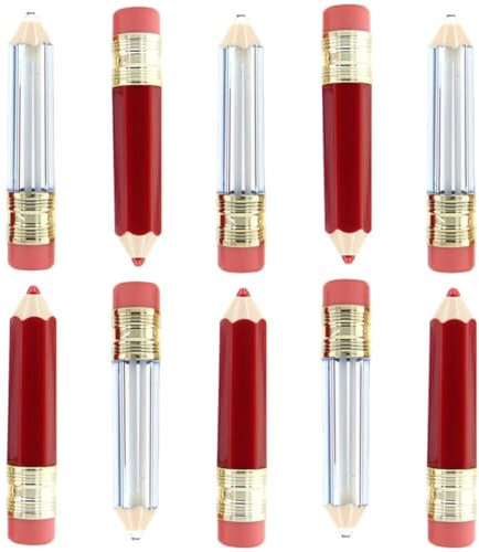 HAPINARY 10 Pièces Tubes Vides Pour Soin Des Lèvres Forme De Crayon Lot De Diy Pratique Pour Voyages Facile à Transporter Et Utiliser