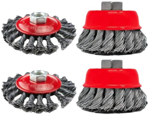 Brosse Métallique Pour Meuleuse, Roue Métallique Pour Meuleuse D'angle, Brosse Métallique Pour Meuleuse D'angle Brosse À Roue Métallique Efficace, Brosse Métallique En Acier Au Carbone Pour Meuleuse D