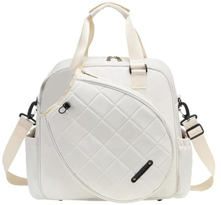 Damen-Tennistasche, Tennisschlägertasche,Wasserdichte Tennis-Umhängetasche | Tennisschläger-Umhängetasche Mit Verstellbarem Riemen- Und Griff, Passend Für Badmintonschläger Und Tennisschläger