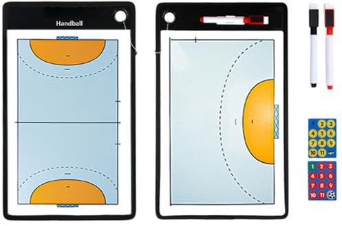 Serenitison Tablero Táctico de Entrenador de Balonmano,Tablero Táctico de Estrategia de Análisis Táctico,Tablero Táctico de Balonmano Magnético,Portapapeles de Enseñanza Entrenamiento de Balonmano